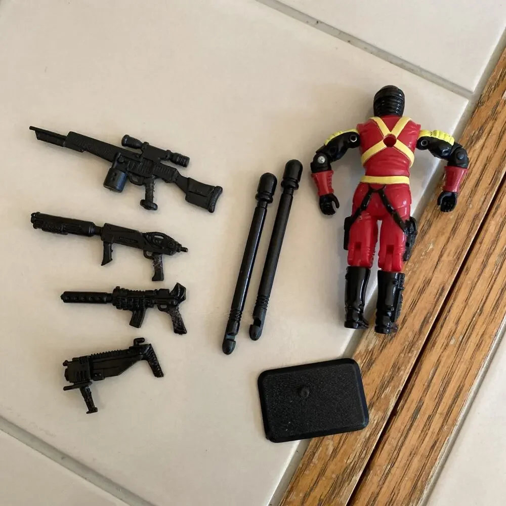 G.I. Joe 1993 Crimson Guard Commander (v1) Cobra Elite near complete/no launcher